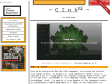 Tablet Screenshot of cink.applegrew.com